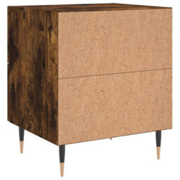 Berkfield Modern Bedside Cabinets 2 Pcs Smoked Oak 40X35X47.5 Cm Engineered Wood - thumbnail 9