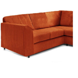Hannah Jumbo Cord Full Back 2C2 Corner Sofa Orange - thumbnail 3