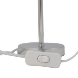 First Choice Lighting Chrome Stick Table Lamp With Ochre Cut Out Shade - thumbnail 5