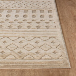 Livabliss Le Mans-Modern Beige 3D High & Low Pile Textured In- & Outdoor Rug 120 X 170 Cm Easy Care, Non Shedding - thumbnail 5