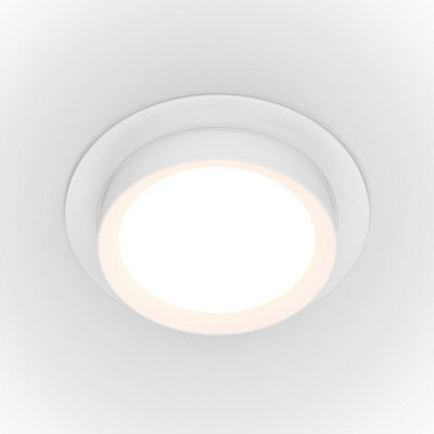 Luminosa Lighting Luminosa Maytoni Hoop Round Recessed Downlight White Gx53 - image 1