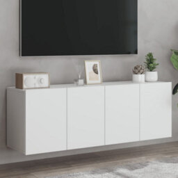Vidaxl Tv Cabinets Wall-Mounted 2 Pcs White 60X30X41 Cm - thumbnail 1