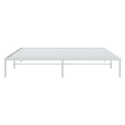 Berkfield Metal Bed Frame White 180X200 Cm 6Ft Super King - thumbnail 5