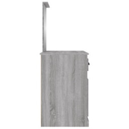 Berkfield Dressing Table With Mirror Grey Sonona 90X50X132.5 Cm Engineered Wood - thumbnail 8