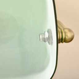 Homcom Banker's Table Lamp W/ Antique Bronze Tone Base, Green - thumbnail 9