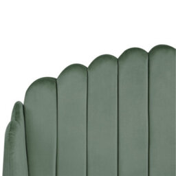 Beliani Bed Velvet Ambillou 120 X 200 Cm (Eu Small Double) Green - thumbnail 7