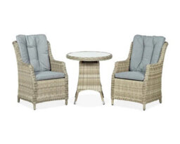 Royalcraft Wentworth 2 Seater Highback Comfort Round Bistro Set - thumbnail 5