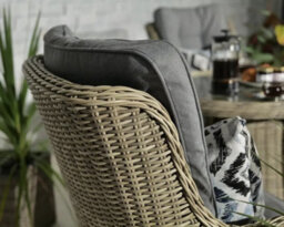 Royalcraft Wentworth 2 Seater Highback Comfort Round Bistro Set - thumbnail 4