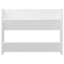 Berkfield Wall Shoe Cabinet 2 Pcs White 80X18X60 Cm Engineered Wood - thumbnail 6