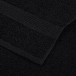 Walplus Hand Towels 2 Pcs Black 50X100 Cm 360 Gsm 100% Cotton - thumbnail 6