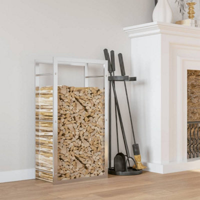 Walplus Firewood Rack 50X28X94 Cm Stainless Steel - image 1