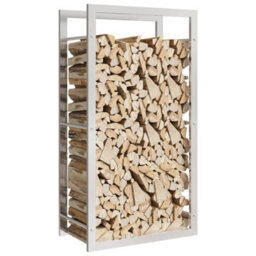Walplus Firewood Rack 50X28X94 Cm Stainless Steel - thumbnail 3