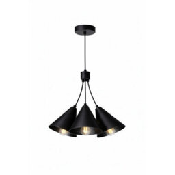 Luminosa Lighting Luminosa Sora Cluster Pendant Ceiling Light Black 3X E27 - thumbnail 1
