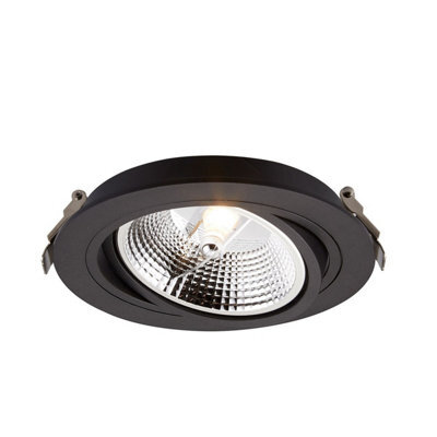 Luminosa Lighting Luminosa Chuck Recessed Downlight, Black, 1X Gu10/es111
