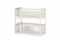 Arten Konrad Cotton Children's Bunk Bed With Enclosed Lower Cot Bed And Separable Singles - Mattresses Not Included
