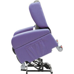 Loops Comfortable Dual Motor Rise And Recline Lounge Chair In Black And Purple For Easy Mobility - thumbnail 6