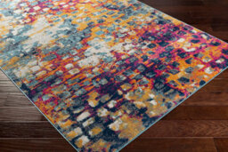 Livabliss Floransa-Abstract Pink Yellow Blue Grey Modern Marble Living Dining Bedroom Rug 160 X 215 Cm Easy Care, Non Shedding - thumbnail 6