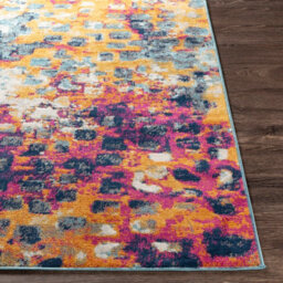 Livabliss Floransa-Abstract Pink Yellow Blue Grey Modern Marble Living Dining Bedroom Rug 160 X 215 Cm Easy Care, Non Shedding - thumbnail 5