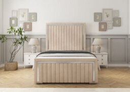 Comfort Beds Boston Chrome Sand Naples Bed Frame - thumbnail 2