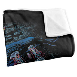 Royce Mcclure Way Down Deep Silky Fish Supersoft Blanket Multicoloured (152Cm X 127Cm) - thumbnail 3