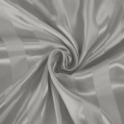 Ameha Stripe Fitted Sheet 40 Cm Deep Pocket- Hypoallergenic Easy Care Silver Bed Sheets Uk Double Bedsheet(137X190Cm) - thumbnail 4