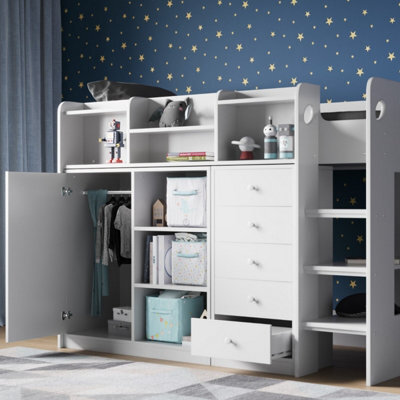 Flair Wizard Junior Highsleeper Storage Station - White - image 1