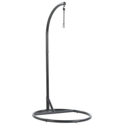 Beliani Hanging Chair With Stand Allera Metal Black - thumbnail 9