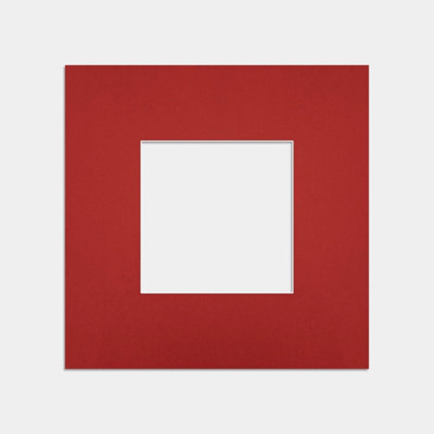 Ak Frames 10X10 Crimson Picture Mounts To Fit 5X5 Aperture Size - Mount Board Only (No Frame Included) - image 1