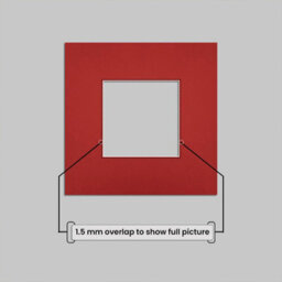 Ak Frames 10X10 Crimson Picture Mounts To Fit 5X5 Aperture Size - Mount Board Only (No Frame Included) - thumbnail 4