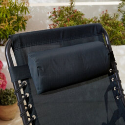 Neo Pair Of Black Outdoor Folding Garden Sun Lounger - thumbnail 7