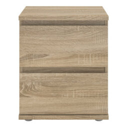 Wyld Haus Copenhagen Natural Oak-Effect 2-Drawer Bedside Table - thumbnail 3