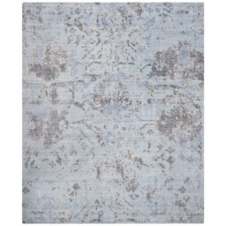 Lucent Sky Luxurious Traditional Easy To Clean Handmade Floral Dining Room Bedroom And Living Room Rug -236Cm X 297Cm - thumbnail 6