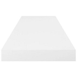 Berkfield Floating Wall Shelves 2 Pcs High Gloss White 80X23.5X3.8 Cm Mdf - thumbnail 5