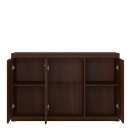 Wyld Haus Sonderborg Wide Dark Mahogany Sideboard With 3 Doors - thumbnail 3