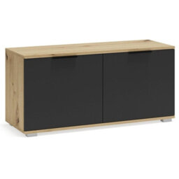 Clif St 100 Modular Hallway Storage Cabinet Space Saving Entrance System In Artisan Oak And Anthracite - thumbnail 4