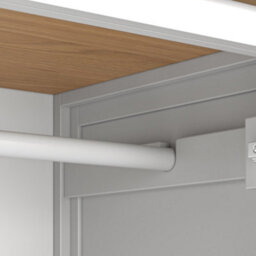 Farro Xl Grey Double Wardrobe With Drawer - By Roseland Furniture - thumbnail 6