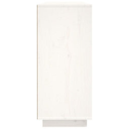 Berkfield Sideboard White 120X35X80 Cm Solid Wood Pine - thumbnail 7