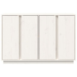 Berkfield Sideboard White 120X35X80 Cm Solid Wood Pine - thumbnail 6