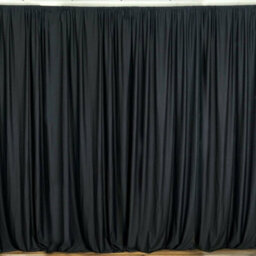 Neel Blue 4X4 M Ice Silk Backdrop Curtain Photography Scenery For Christmas Events Decor, Black - thumbnail 4