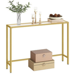 Console Table Tempered Glass Sofa Table Hallway Table Modern Display Table - thumbnail 4