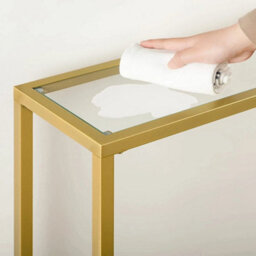 Console Table Tempered Glass Sofa Table Hallway Table Modern Display Table - thumbnail 6