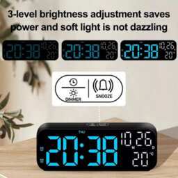 Wall-Mounted Digital Led Clocks Temperature Display Table Clock For Bedroom - thumbnail 5