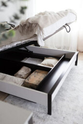 Arte Stylish Gris Ottoman Bed Eu Super King Size (180X200Cm) With Spacious Underbed Storage And Led Lighting - thumbnail 5
