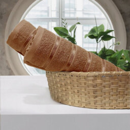Casabella 4 Pk Bath Sheet Towel Set 80X140 Cm-Luxury 100% Cotton, Highly Absorbent Towel-Extra Large Bath Towels Truffle - thumbnail 4