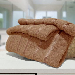 Casabella 4 Pk Bath Sheet Towel Set 80X140 Cm-Luxury 100% Cotton, Highly Absorbent Towel-Extra Large Bath Towels Truffle - thumbnail 3