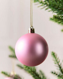 Werchristmas Set Of 50 Shatterproof Baubles, Pink - thumbnail 5