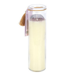 Selene Goddess Tube Candle With Amethyst Crystals - thumbnail 3