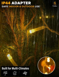 Icicle Lights Outdoor Christmas Lights 500 Led 17M Warm White Decorations String Fairy Lights With Timer For Xmas Garden And Party - thumbnail 5