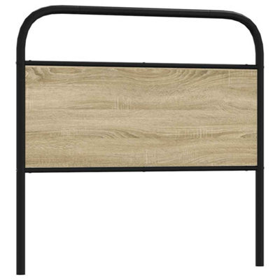 Berkfield Headboard Sonoma Oak 107 Cm Steel And Engineered Wood - image 1
