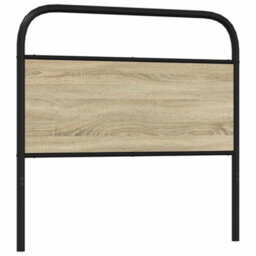 Berkfield Headboard Sonoma Oak 107 Cm Steel And Engineered Wood - thumbnail 5